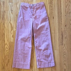 Grlfrnd sz 25 Campbell Jean wide leg in La Dolce Vida (Dusty Pink) great cond